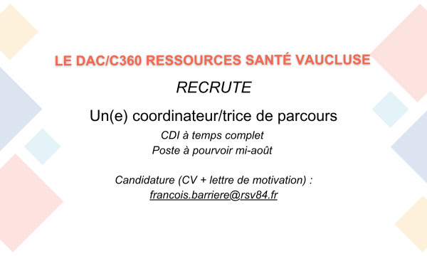 recrutement coordinateur/trice de parcours