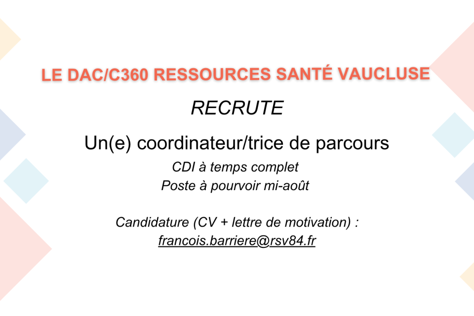 recrutement coordinateur/trice de parcours