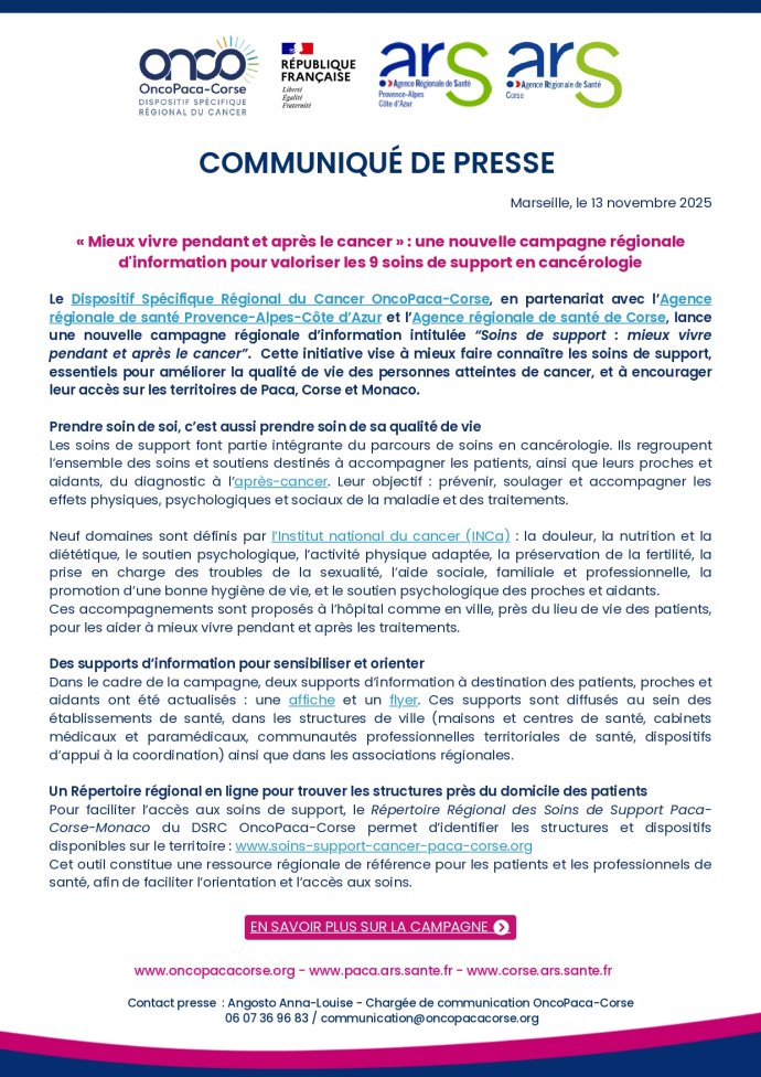 soins de support 2025